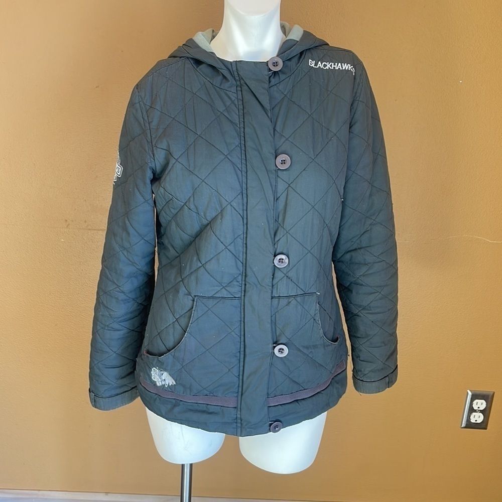 NHL Chicago Blackhawks RINK SIDE Full Zip Performance Hooded JACKET Women's: S
